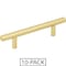 Elements 3" Center-to-Center Brushed Gold Naples Cabinet Bar Pull,  136BG-10 - alternate 1